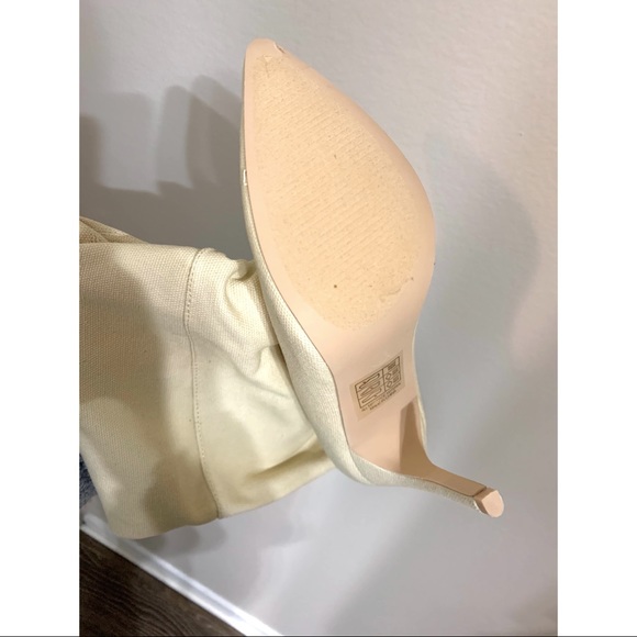 Beige over the knee slouch Boots - Picture 8 of 8